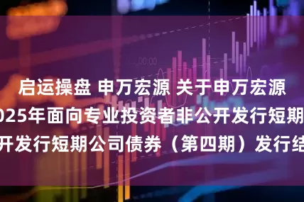 启运操盘 申万宏源 关于申万宏源证券有限公司2025年面向专业投资者非公开发行短期公司债券(第四期)发行结果的公告